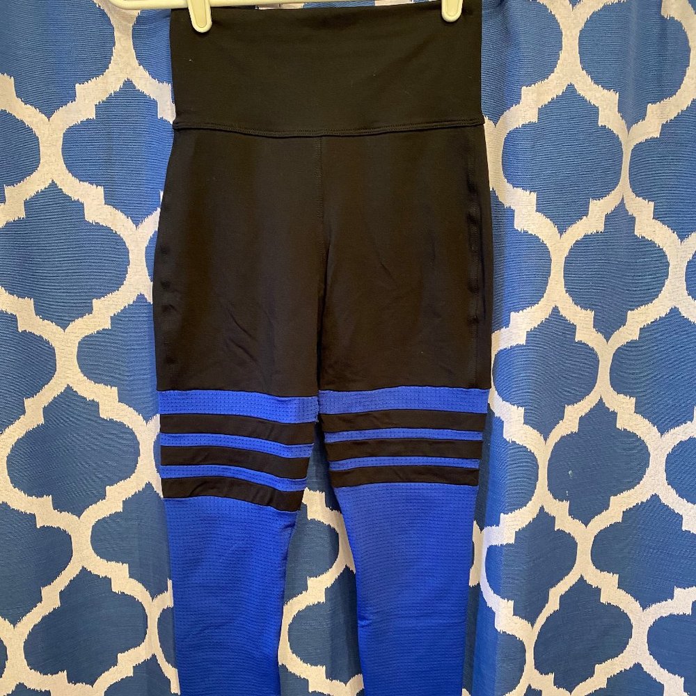BOMBSHELL SPORTSWEAR Blue thigh high sock leggings
